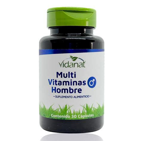 Multi Vitaminas Hombre 30 Cápsulas Vidanat. Vidanat VDTMULTIVITHOMBRE30 ...
