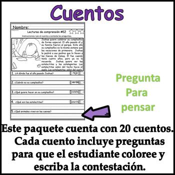 Marzo Lecturas de Comprensión Repaso Escritura y Matemáticas | TPT