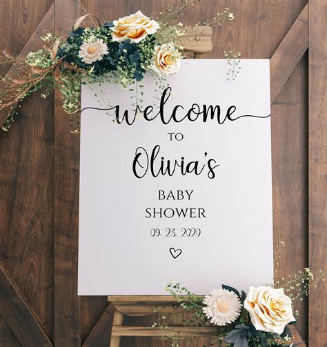 Welcome Baby Shower Sign Ideas at Petra Webster blog