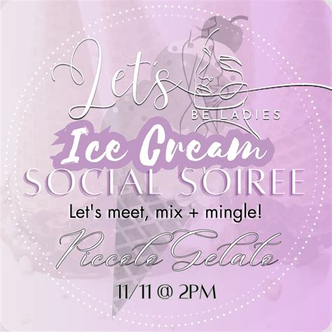 ICE CREAM SOCIAL SOIREE, Piccolo Gelato, Palm Beach, 11 November 2023 ...