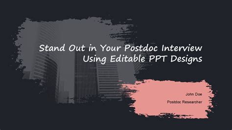 Postdoc Interview Presentation Sample PPT 的图像结果