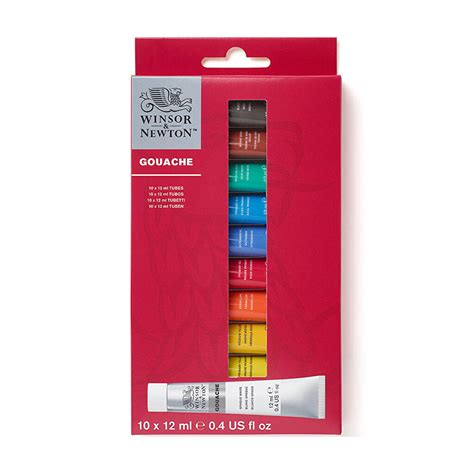 Winsor & Newton Gouache paint set 10x12ml - Hlstore.com | Highlights