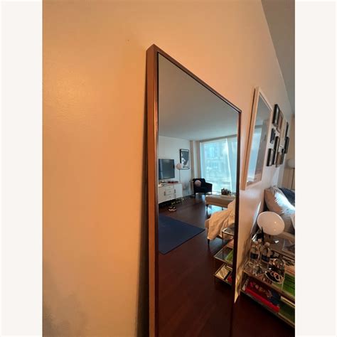 West Elm Metal Frame Floor Mirror - AptDeco