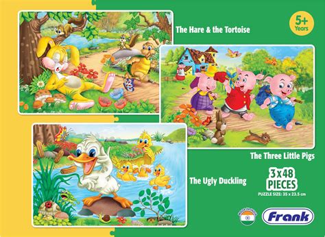 Buy Frank Favourite Stories Puzzles (48 Pieces) 3 in 1 Jigsaw Puzzle ...