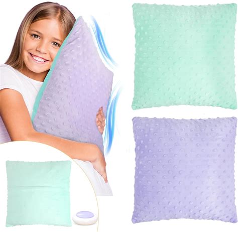 Amazon.com: Kigley 2 Pack Vibrating Pillow Sensory Pillow for Kids ...