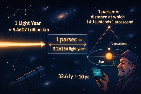 Light Years to Parsecs Converter - JetCalculator