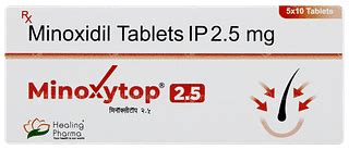 Minoxytop 25 Mg Tablet 10 - Uses, Side Effects, Dosage, Price | Truemeds