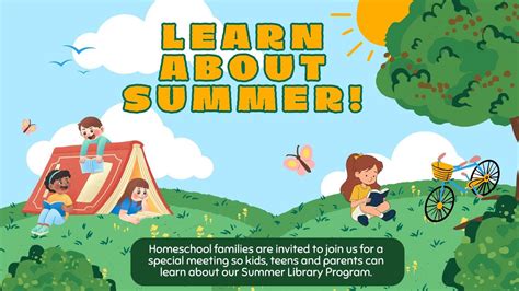 Learn About Summer for Homeschool Families, 214 W Marlin St, McPherson ...