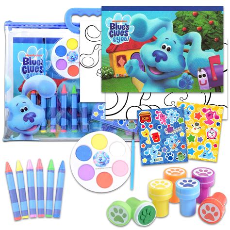 Buy Nick Shop Blue's Clues Art Set Blue's Clues Activity Bundle - 12 Pc ...