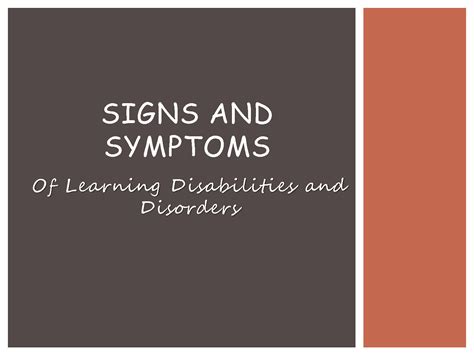 Image result for Learning Disabilities Symptoms