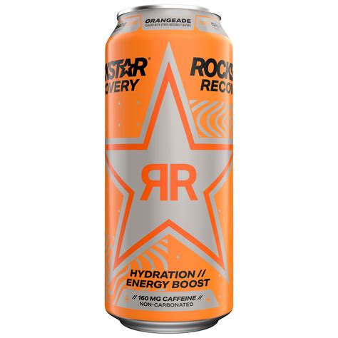 Rockstar Recovery Orange with Electrolytes Energy Drink, 16 oz, 1 Count ...