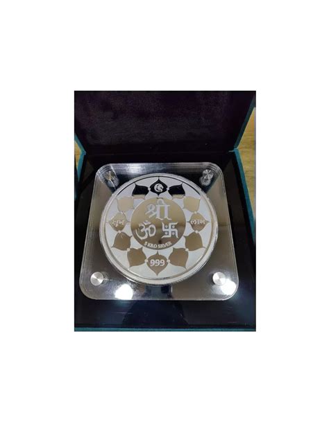 Omkar Mint Lakshmi Ganesh Silver Coin of 5 Kilograms in 999 Purity Fin