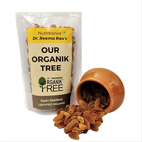 OUR ORGANIK TREE Organic Golden Raisins|Kishmish|Residue Free|No Sulfur ...