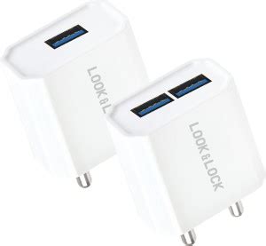 LOOK AND LOCK 2.4 A Wall Charger for Mobile with Detachable Cable ...