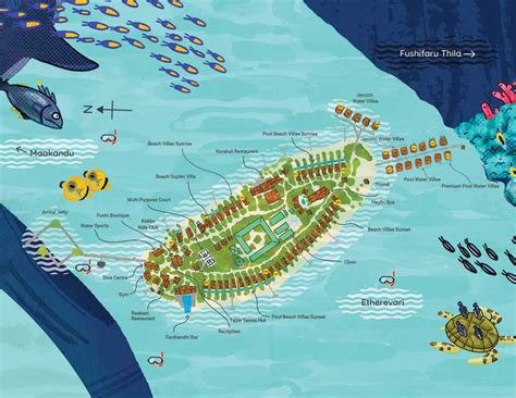 Fushifaru Maldives | Lage, Kontakt, Resortmap