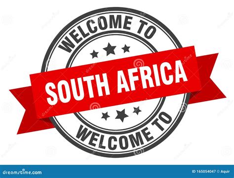 Welcome To South Africa. Welcome To South Africa Isolated Stamp Stock ...