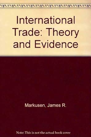 Buy International Trade: Theory and Evidence Book Online at Low Prices ...