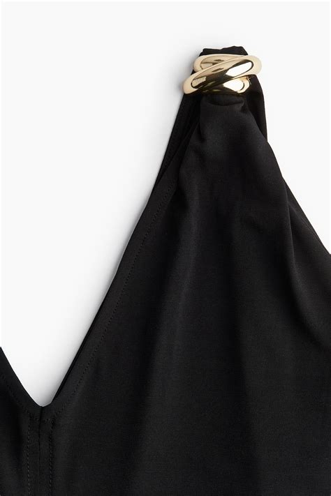 Women's Black V-neck Dress | H&M CA