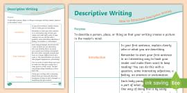 Descriptive Writing Structure 的图像结果
