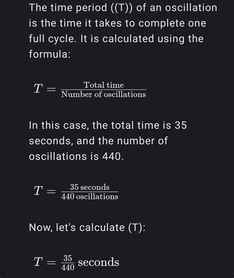 An object makes 440 oscillations in 35 seconds. Calculate the time ...
