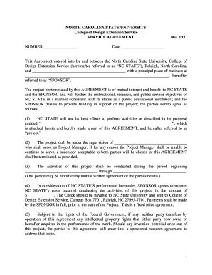 Fillable Online NORTH CAROLINA STATE UNIVERSITY - General Counsel Fax ...