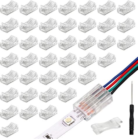 RGB LED Strip Connectors 的图像结果