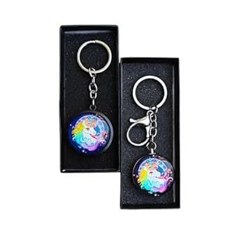 Combo Of Unicorn Glass Keychain | Cute Keychains For Girls (Pack Of 2 ...