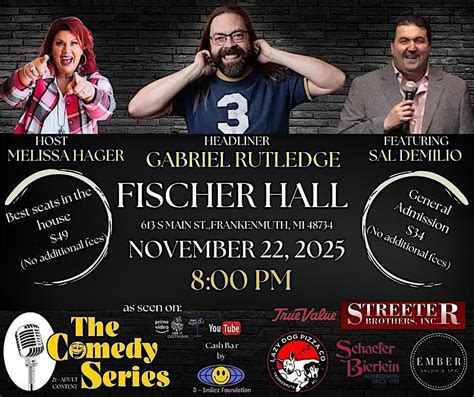 Comedy Show- Fischer Hall-Frankenmuth- Gabriel Rutledge, Fischer Hall ...