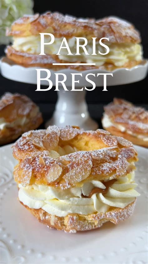 Paris-Brest French dessert | French dessert recipes, French pastries ...