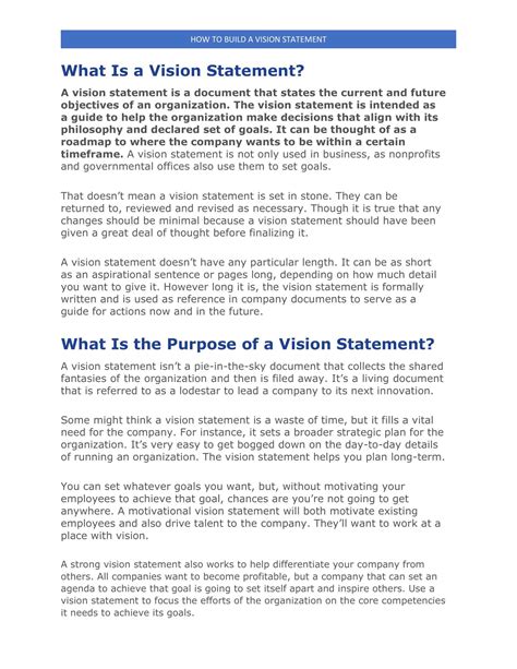 Image result for How to Write a Vision Statement