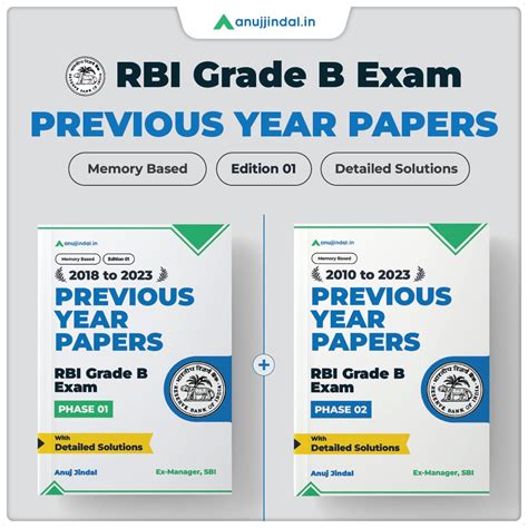 RBI Grade B Phase 1 & 2 Previous Year Question Papers Book (2010-2023 ...