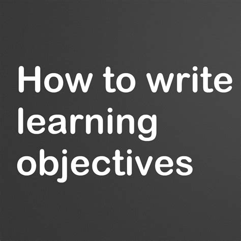 Image result for How to Write Learning Objectives