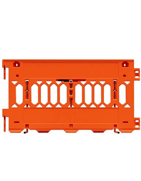 Orange Pedestrian Barricade w/ T-Legs (72" X 3" X 38") | TSS