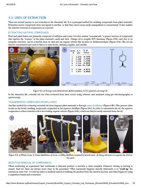 Image result for Extraction Chemistry Experiments