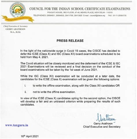 ICSE (Class X) and ISC (Class XII) exams deferred
