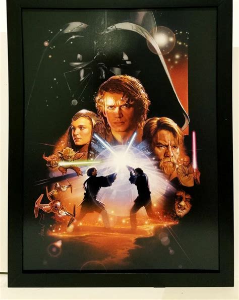 Star Wars Revenge of the Sith by Drew Struzan 9x12 FRAMED Art Print ...