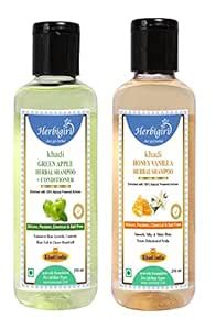 Buy Herbigiri Khadi Green Apple & Honey Vanilla Herbal Shampoo 420ml ...