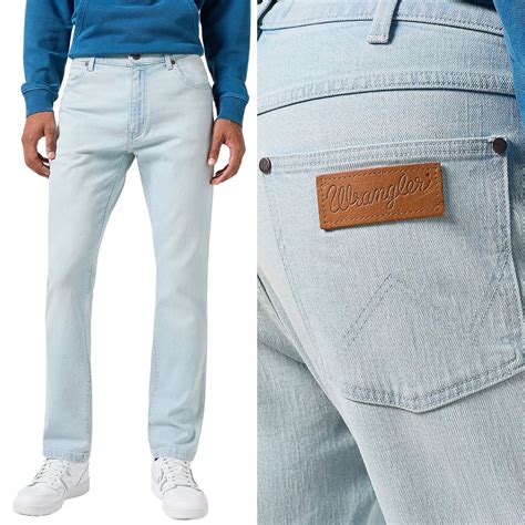 Wrangler LARSTON Rocky Landing dopasowane spodnie jeansowe na lato W36 ...