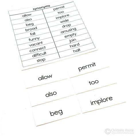 Synonyms - Childrens House