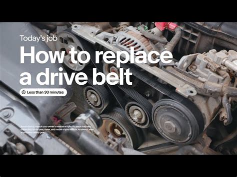 How to Replace a Drive Belt