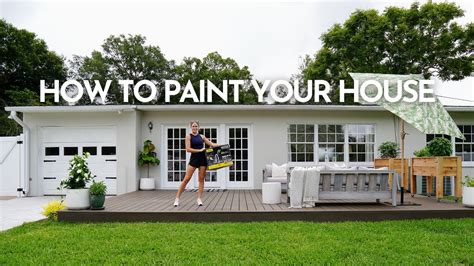 How to Paint Your House!! Exterior Paint Sprayer Tips - YouTube
