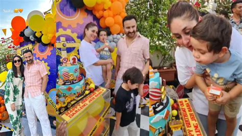 Lots of fun at Saif Ali Khan and Kareena Kapoor son Jeh birthday, see ...