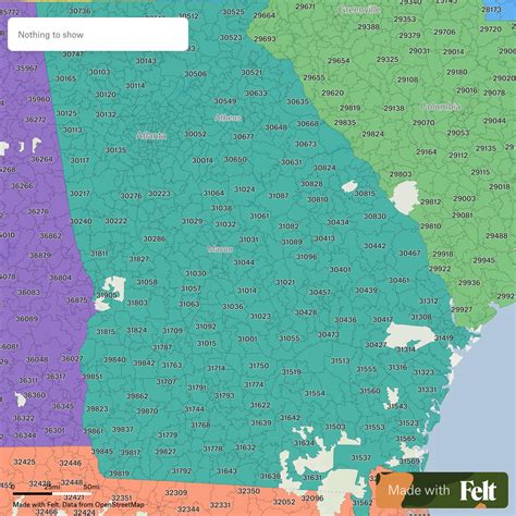 Image result for Georgia Zip Code Map