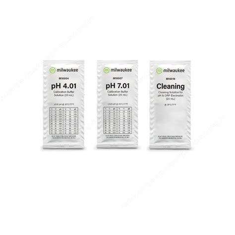 Milwaukee pH 4.01 / pH 7.01 Calibration & Cleaning Solution Sachet