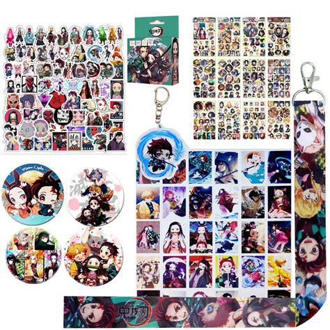 Anime Demon Slayer: Kimetsu no Yaiba Postcard Set: 70 Cartoon Laptop ...