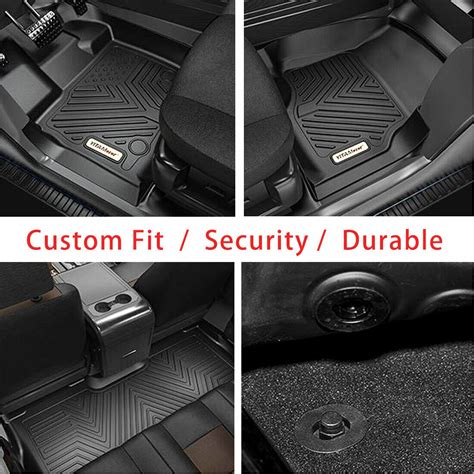 3D Floor Mats for 2014- 2020 Nissan Rogue All Weather Anti-Slip TPE ...