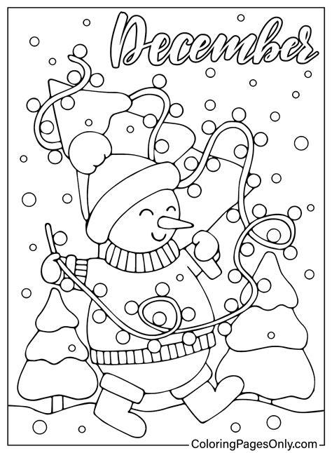 December Coloring Pages