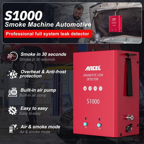 Buy ANCEL S1000 Smoke Machine Automotive Leak Detector EVAP Smoke ...