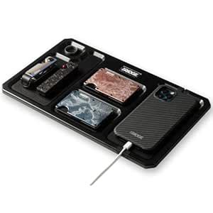 The Ridge Valet Tray for Men - Leather Desktop Storage Organizer - 5 ...