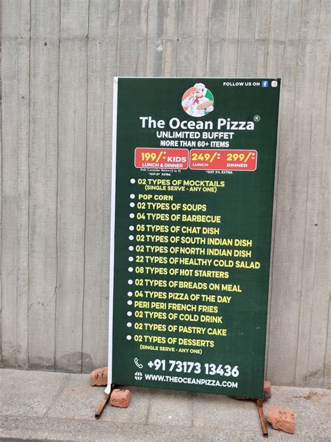 Menu at The Ocean Pizza (Chandkheda,Ahmedabad), Ahmedabad